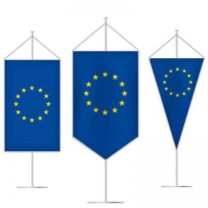 Europafahne als Tischbanner